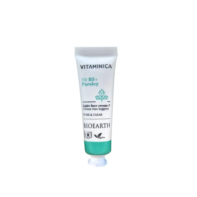 BIOEARTH Lehký krém s vitamínem B3: cestovní balení 30ml
