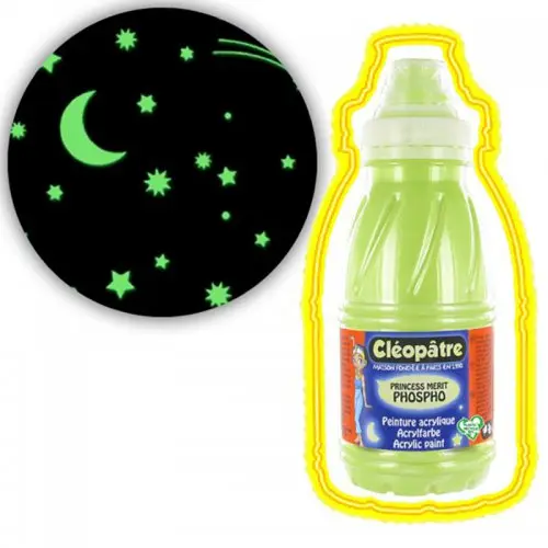Cleopatre Akrylová barva CLEOPATRE 250 ml FOSFOROVÁ