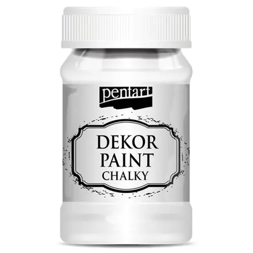 Pentart Křídová a dekorační barva PENTART 100 ml BÍLÁ