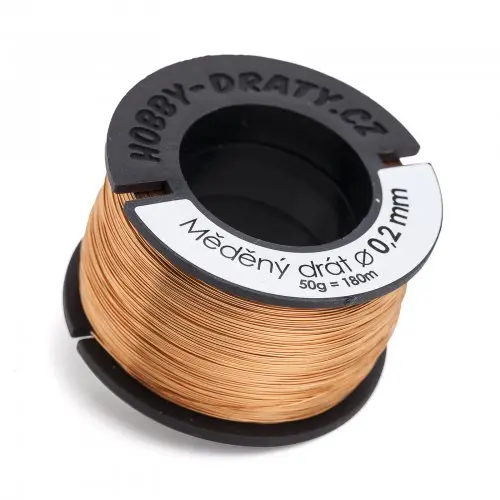 Manumi Měděný drát 0,2 mm/50 g -