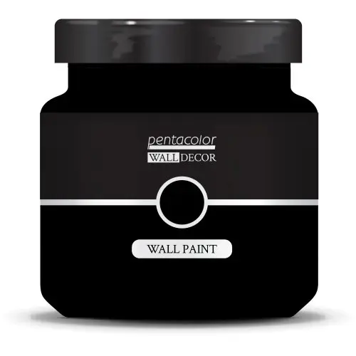 Pentart Barva na zeď WALL DECOR 1000 ml ČERNÁ