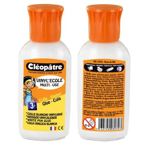 Cleopatre Bílé PVA lepidlo CLEOPATRE VINYLECOLE 55 g oválný hrot