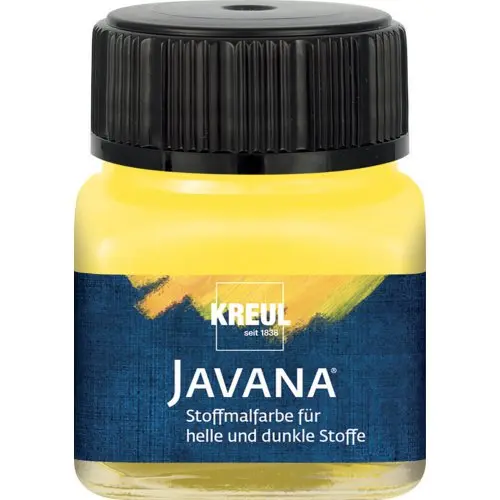 Kreul Barva na světlý a tmavý textil JAVANA 20 ml ŽLUTÁ