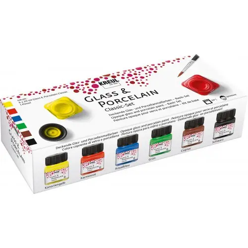 Barvy na porcelán Brillant Hobby Line / set 6 x 20 ml štětce