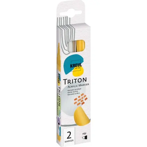 Akrylové fixy Solo Goya TRITON silver/gold - sada 2 ks