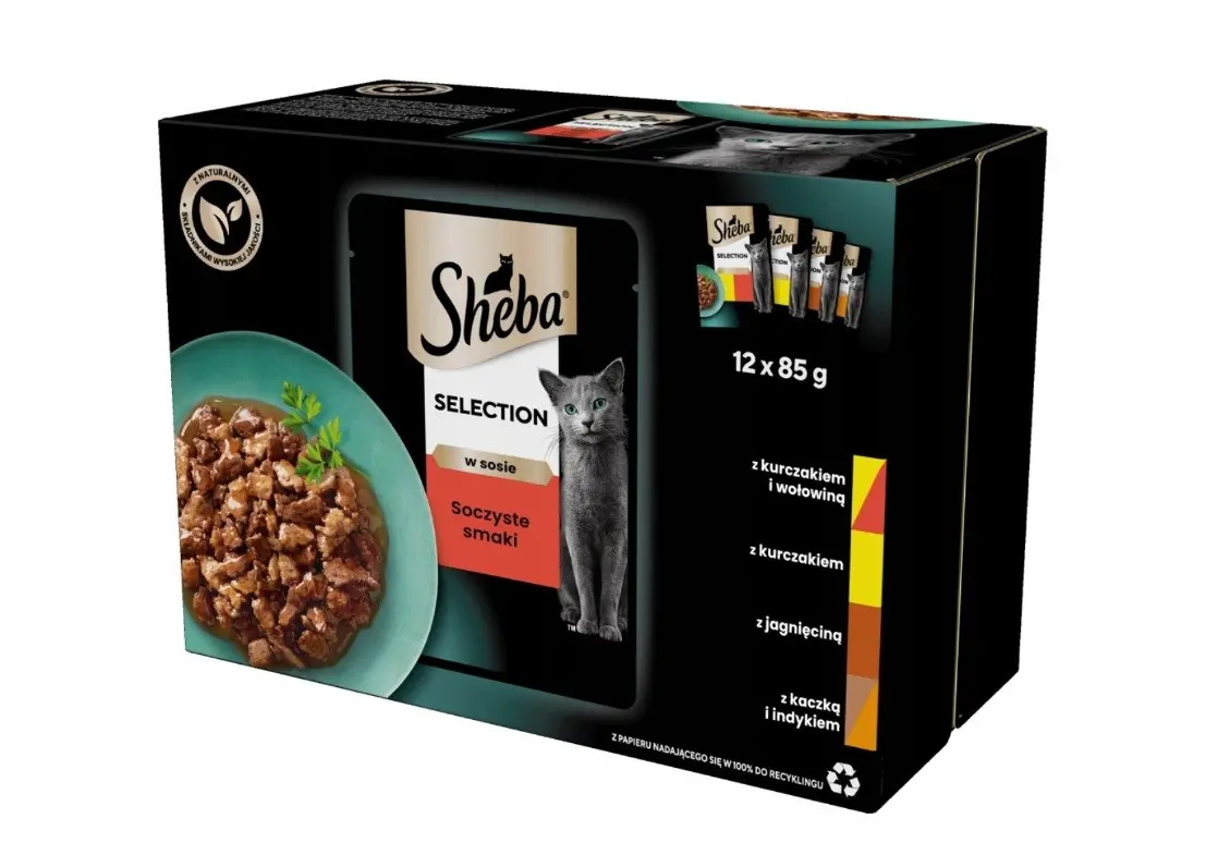 Sheba Sellection Šťavnatý výběr ve Šťávě - 12x85g