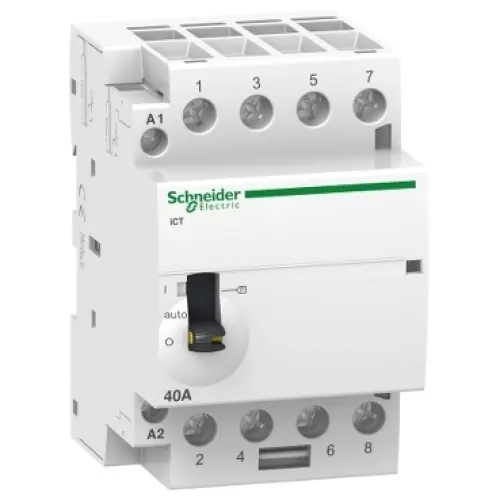 Instalační stykač Schneider Electric Acti9 ICT 40A 4NO 230V A9C21844 s manuálním ovládáním