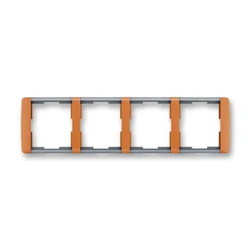 ABB Element čtyřrámeček karamelová/ledová šedá 3901E-A00140 07 vodorovný