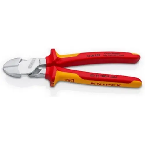 Silové boční štípací kleště chromované 200 mm - 7406200
