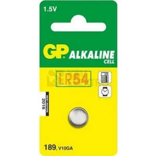 GP Batteries GP Alkalická knoflíková baterie GP LR54 (189F), blistr 1041018910
