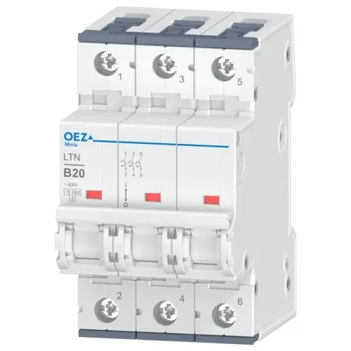 Jistič OEZ LTN-20B-3 10 kA B 20 A