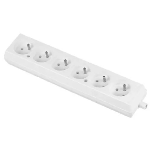 Šestizásuvka JONEX GN-670 bílá 16A/250V