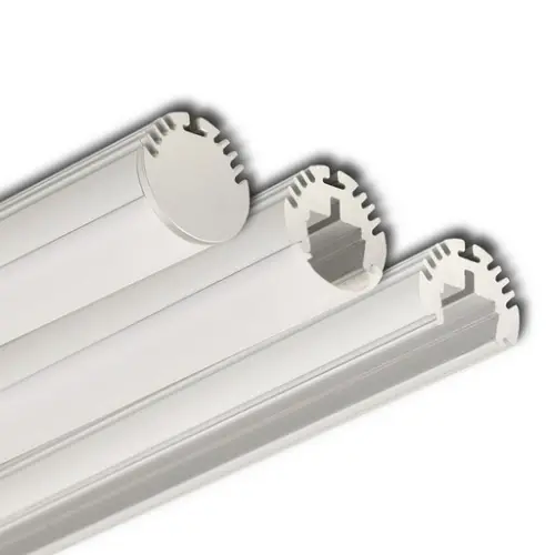 Kruhový hliníkový profil McLED ZP průměr 23mm s matným difuzorem 2m ML-761.061.02.2