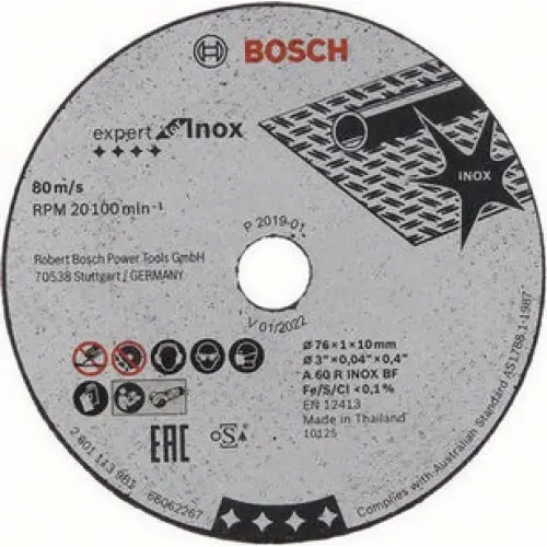 Řezný kotouč na nerez Bosch 76x1x10 mm