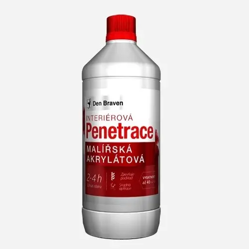Malířská akrylátová penetrace láhev 1 litr Den Braven T05