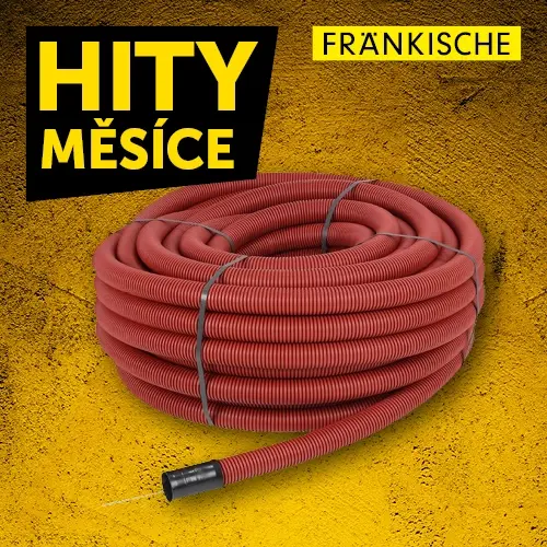 Chránička FRÄNKISCHE KABUFLEX R 40mm červená (50m)