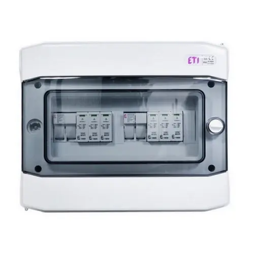 Kompletní DC nástěnná rozvodnice pro FVE ETI RFVE1100/12-DC2/2-16-EMT2 2 stringy IP65 001105403