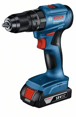 Šroubovák vrtací s příklepem AKU Bosch GSB 185-LI (2× AKU)
