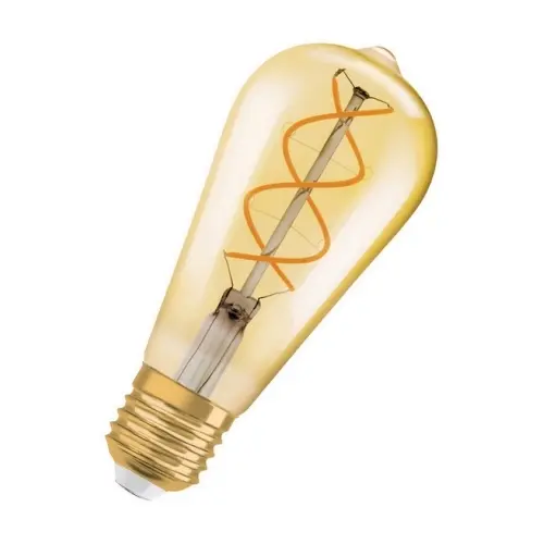 LEDVANCE Vintage 1906 LED ST64 dim CL Edison FIL GOLD 25 dim 4,5W/820 E27