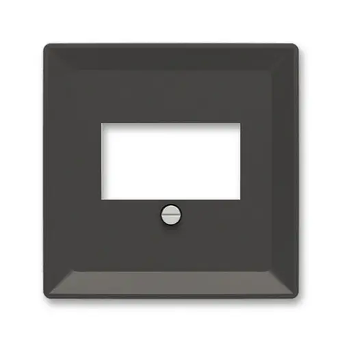 ABB Zoni kryt zásuvky matná černá 5014T-A00040 237 pro HDMI, USB, VGA nebo reprozásuvku (2CHT290040A4237)