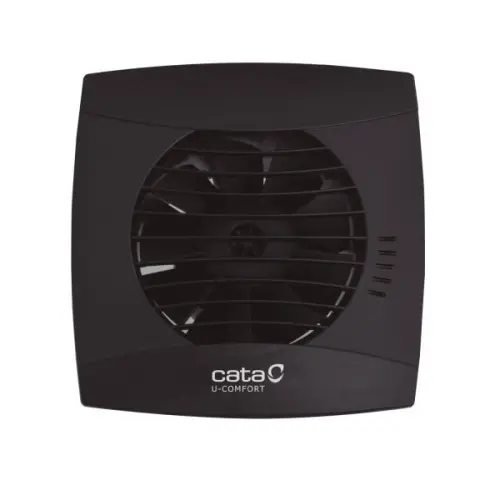 CATA UC-10 T koupelnový ventilátor axiální s časovačem, 8W, potrubí 100mm, černá