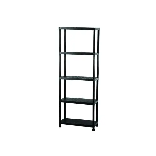 Regál plastový IGOTREND 60x30x180cm černý 5 polic