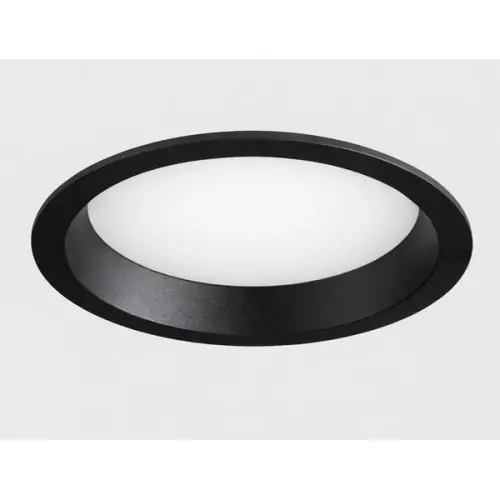 Zápustné LED svítidlo Kohl Lighting LIM Ø150mm černé 12W 3000K