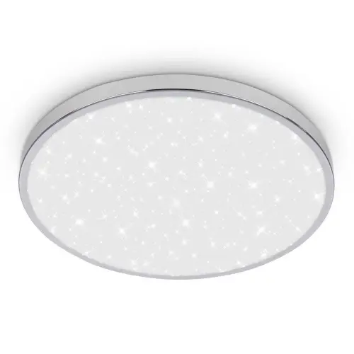 LED stropní svítidlo BRILONER Tak průměr 33cm 22W IP44 hvězdné nebe chrom 3934018