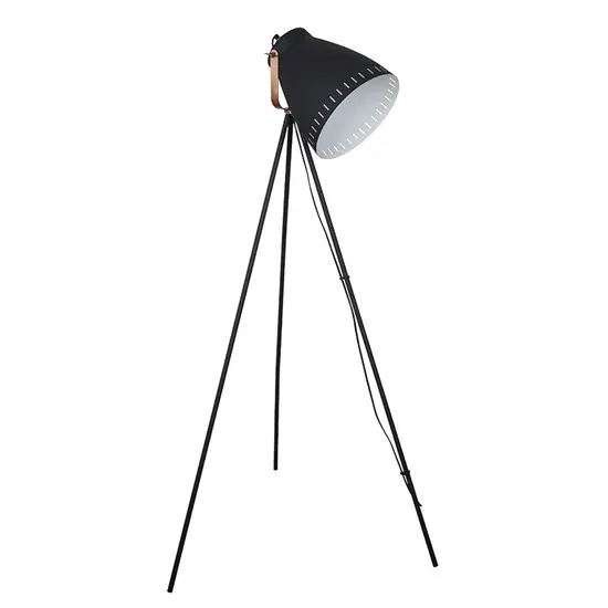 Solight stojací lampa Torino, trojnožka, 145cm, E27, černá