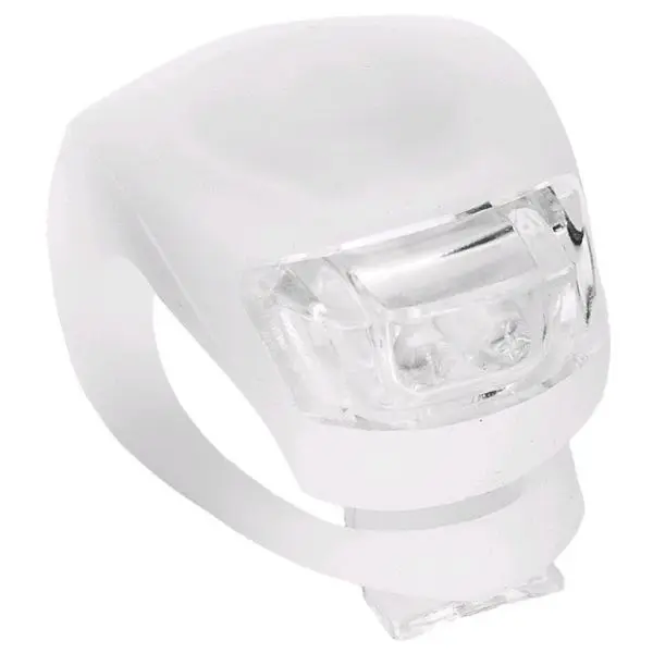 LED světlo na kolo 1W 50lm IP65, bílé - blikačka