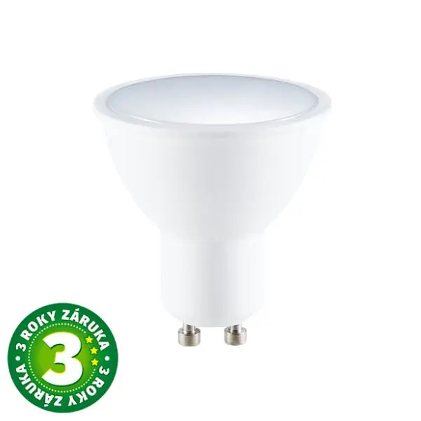 Prémiová LED žárovka GU10 3,5W 300lm studená, ekv. 29W, 3 roky záruka