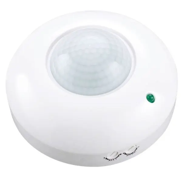 Pohybové čidlo na strop – PIR senzor GSC, IP20 - do interiéru, bílé, 1200W