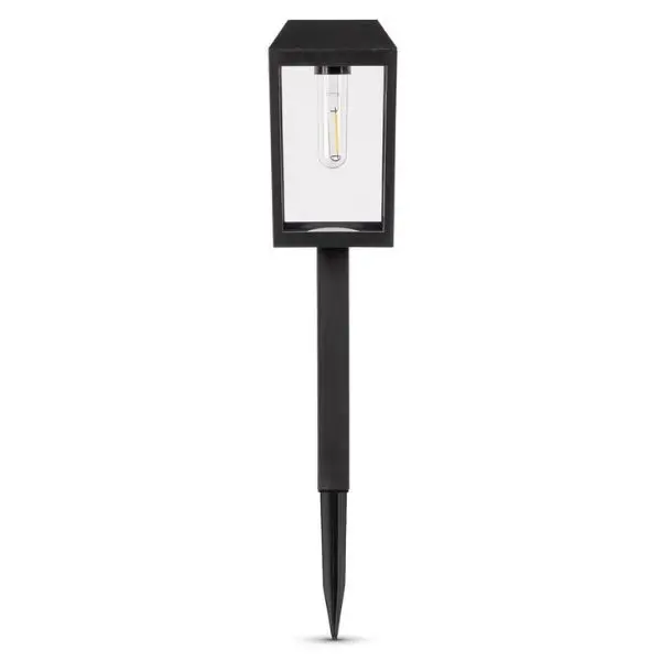 Zahradní solární světlo LED velká lucerna, 50cm, zapichovací, teplá, vyměnitelná baterie
