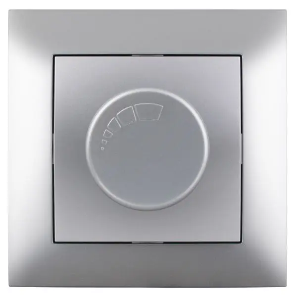 Stmívač pro stmívatelné LED žárovky stříbrný