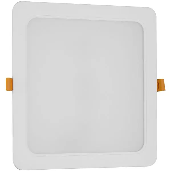 Vestavný LED panel 24W 2600lm, teplá, čtvercový, 22cm