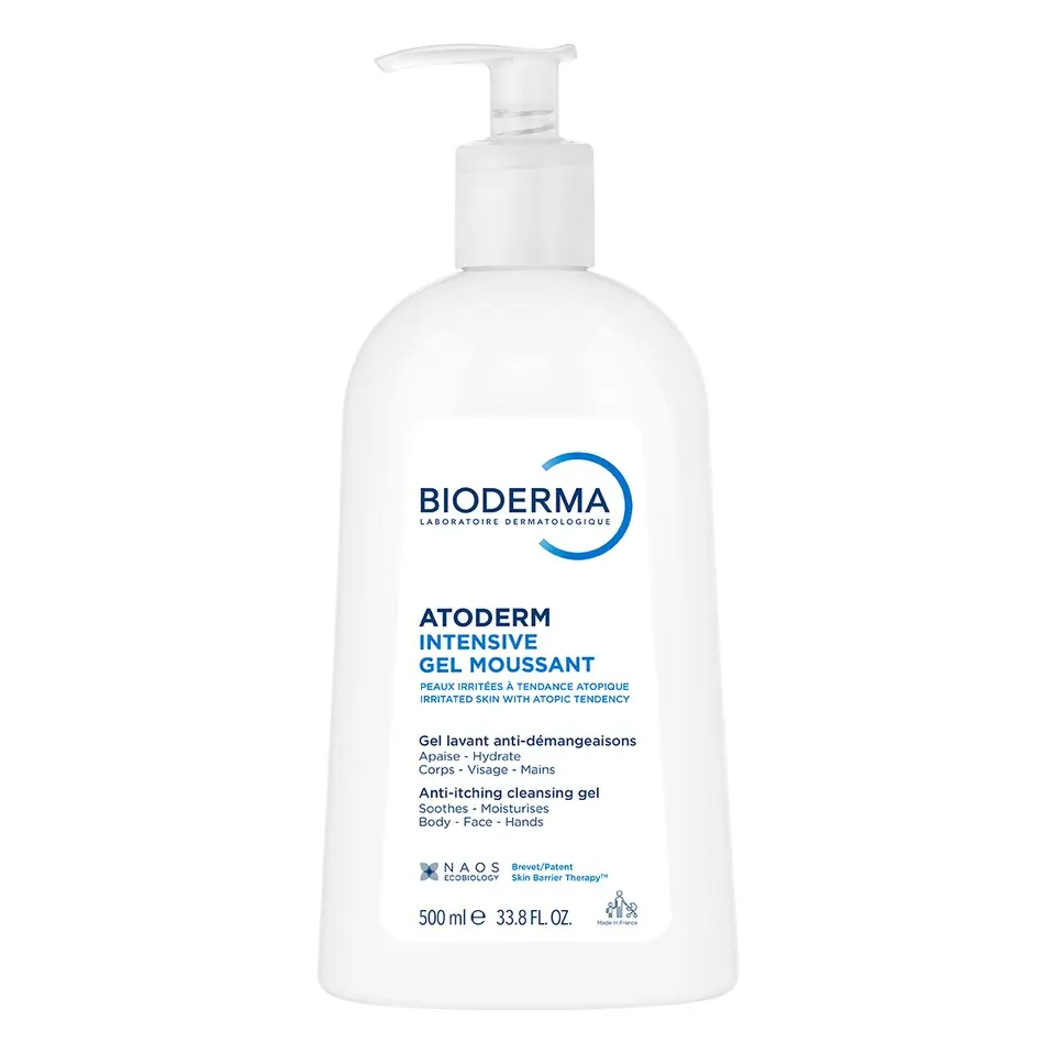 Bioderma Atoderm Ultra Apaisant Intensive gel moussant, 500 ml, poškozený aplikátor
