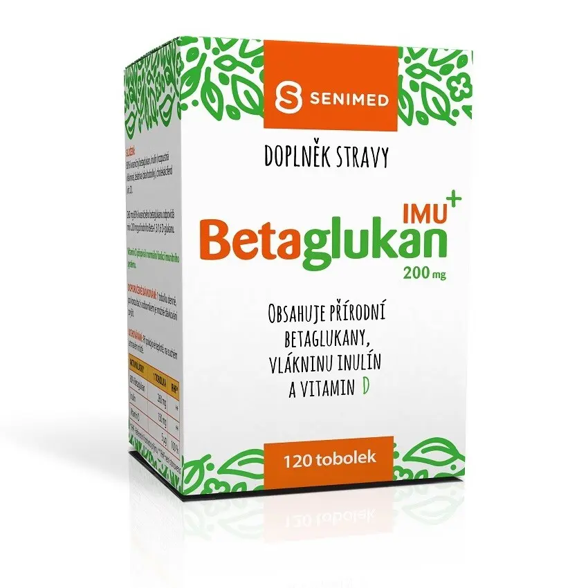 SENIMED Betaglukan IMU 200 mg 120 tobolek