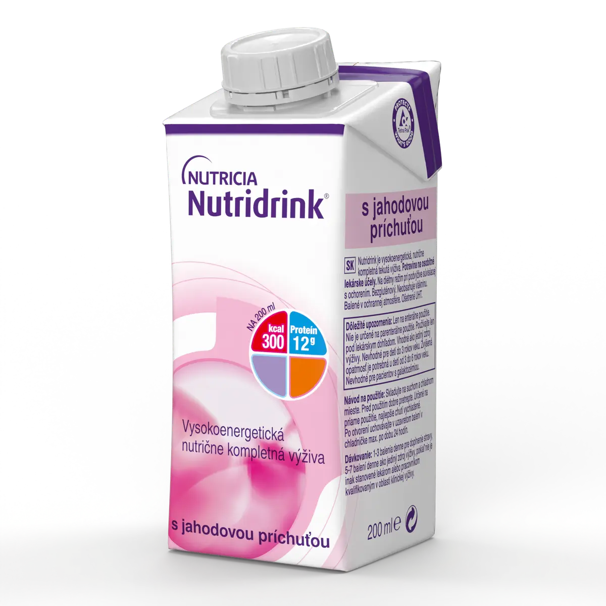 Nutridrink S příchutí jahodovou perorální roztok 1 x 200 ml