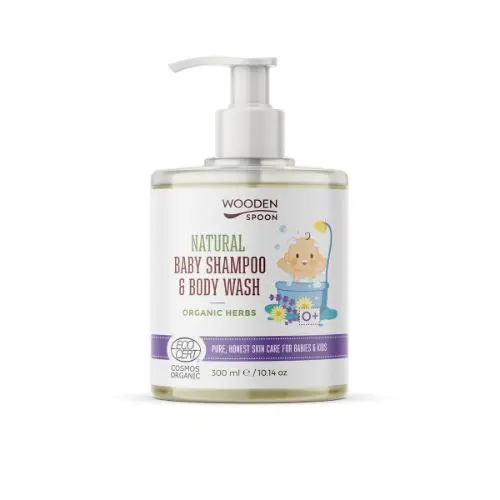 Dětský sprchový gel a šampon na vlasy 2v1 s bylinkami, 300 ml