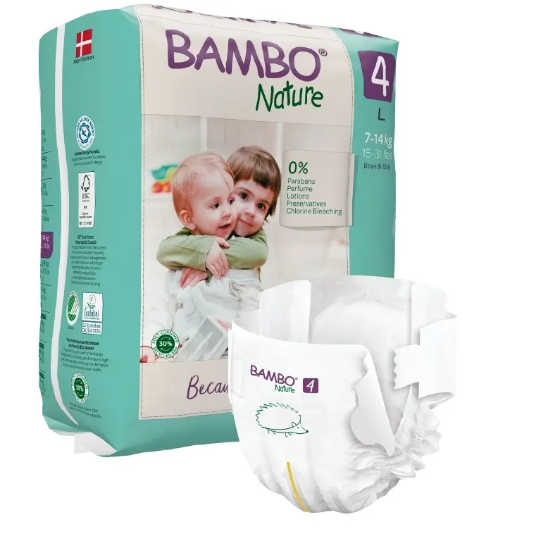 Bambo Nature 4 dětské plenky 7 - 14 kg 24 ks