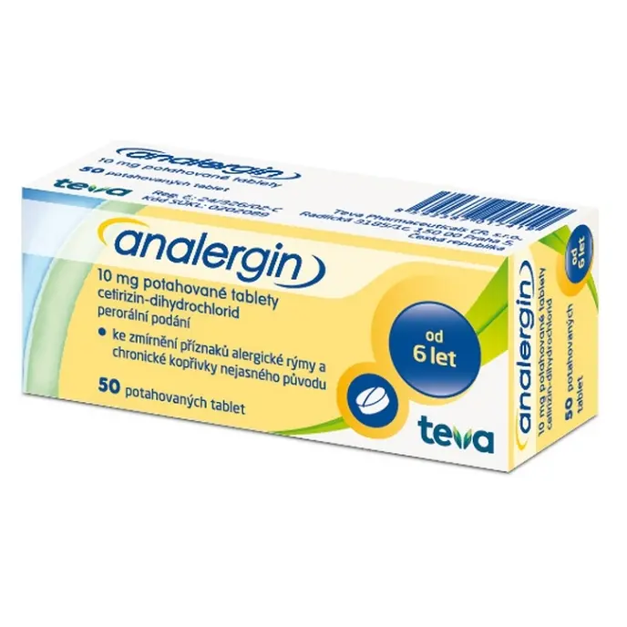 ANALERGIN 10 mg 50 potahovaných tablet