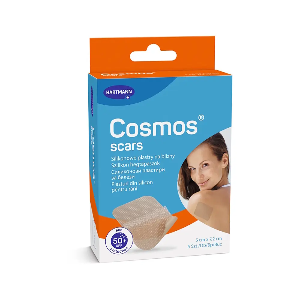 Cosmos Scar náplast na jizvy silikonová 5x7.2cm 5ks