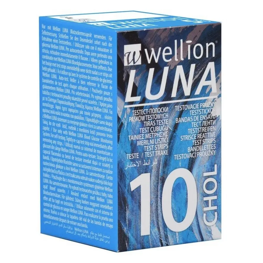 Wellion Luna Testovací proužky cholesterol 10ks
