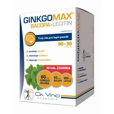 Simply You GinkgoMAX + Bacopa + Lecitin 90+30 tobolek