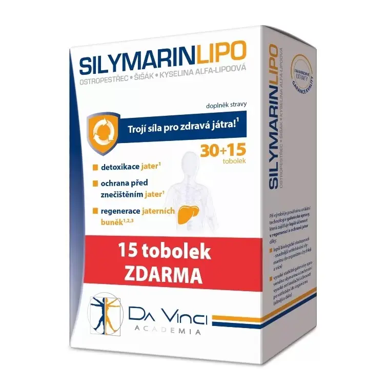 SILYMARIN LIPO Da Vinci Academia tob.30+15 ZDARMA