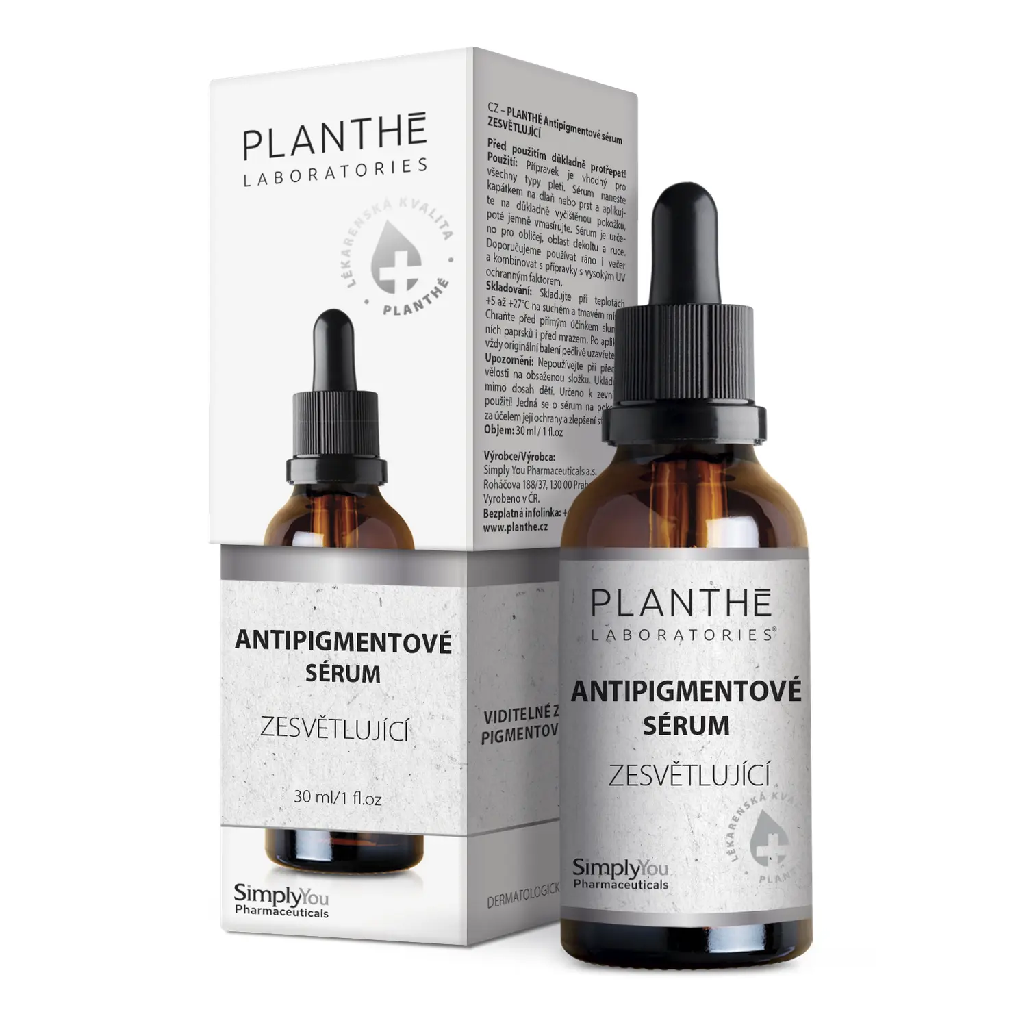 PLANTHÉ Antipigmentové sérum zesvětlující 30 ml