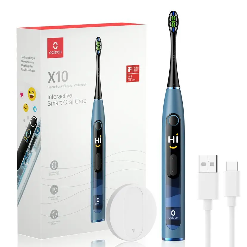 Oclean X 10 sonický kartáček, modrý