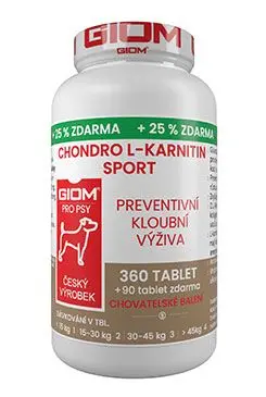 Giom S Pes Chondro L-karnitin Sport 360 Tbl 25% Zdarma