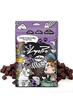 Lyopro Cat poch. sušené Měkké hovězí kostky 70g + Množstevní sleva