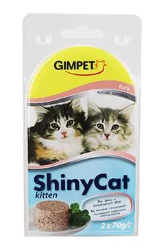 Gimpet ShinyCat Kitten konz. kuře 2x70g + Množstevní sleva